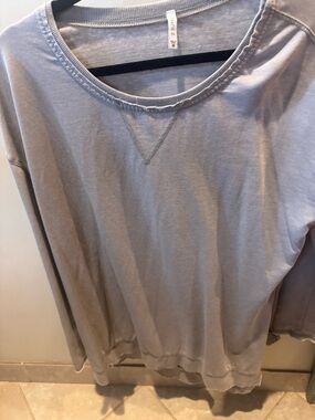 Z Supply Dusty Blue Crewneck Sweatshirt